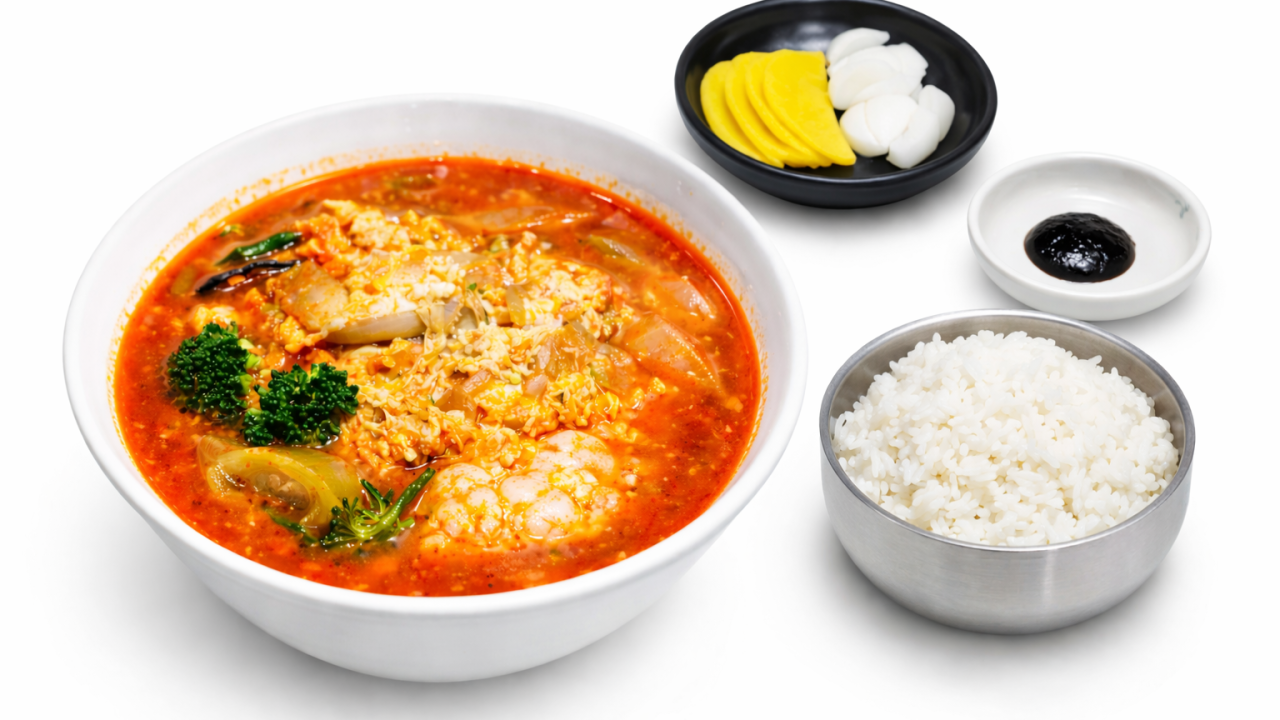 짬뽕밥 - 얼큰하고 깊은 국물 맛이 살아있는 짬뽕밥